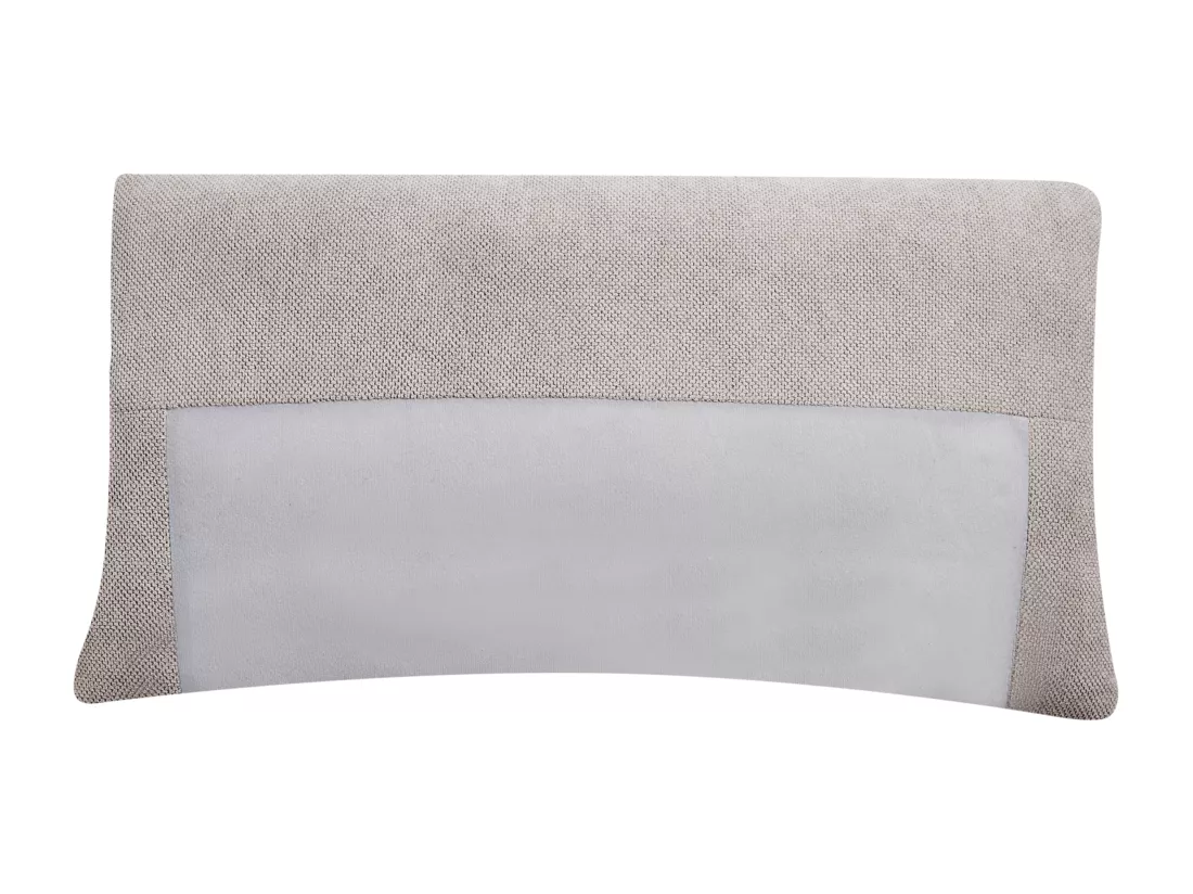 Chaise longue en tissu taupe VIZILLE