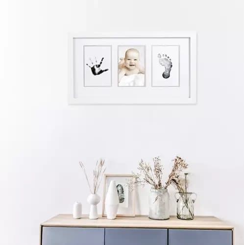 2-Pack hånd- og fotavtrykkspute for baby-, barne- og dyrepoter