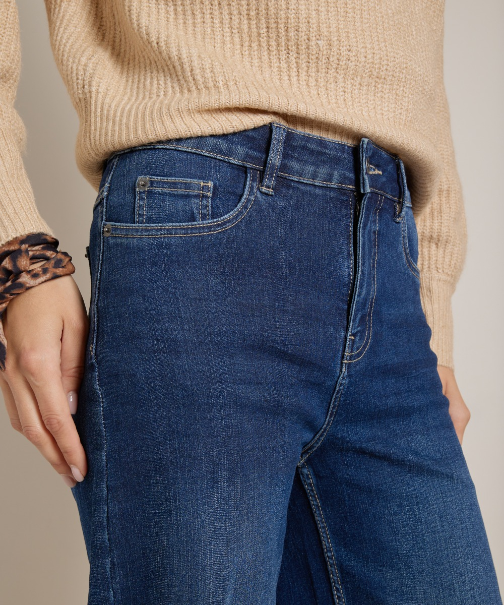 wide fit stretch jeans - lara
