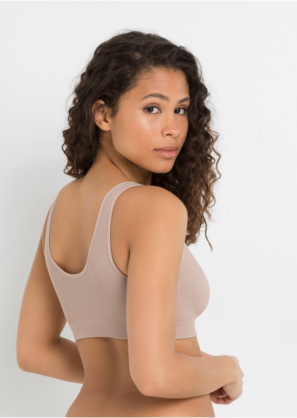 Lot de 2 brassières côtelées sans coutures Feel Comfort