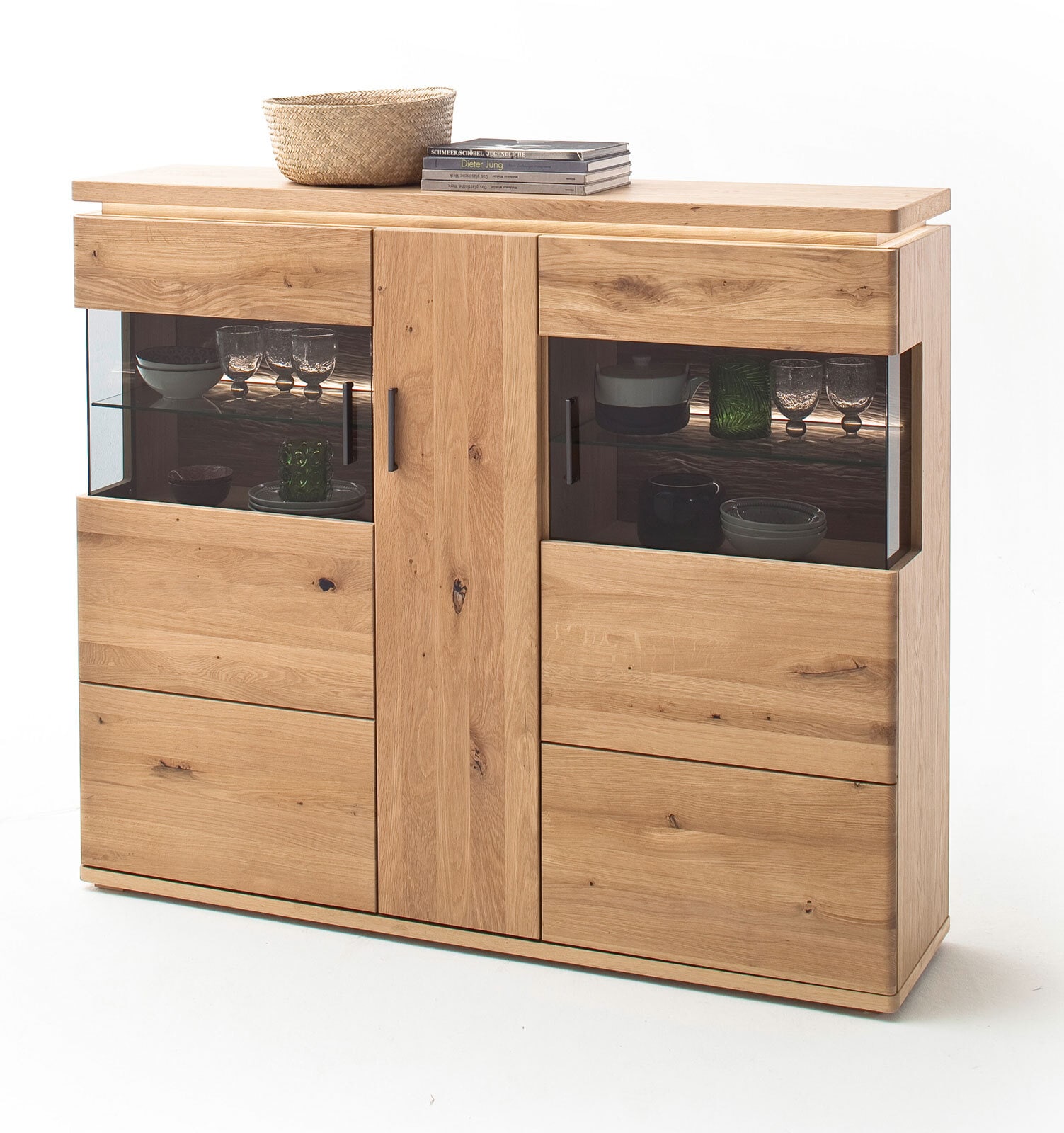 CASAVANTI Highboard BARCELONA 150 cm Balkeneiche bianco