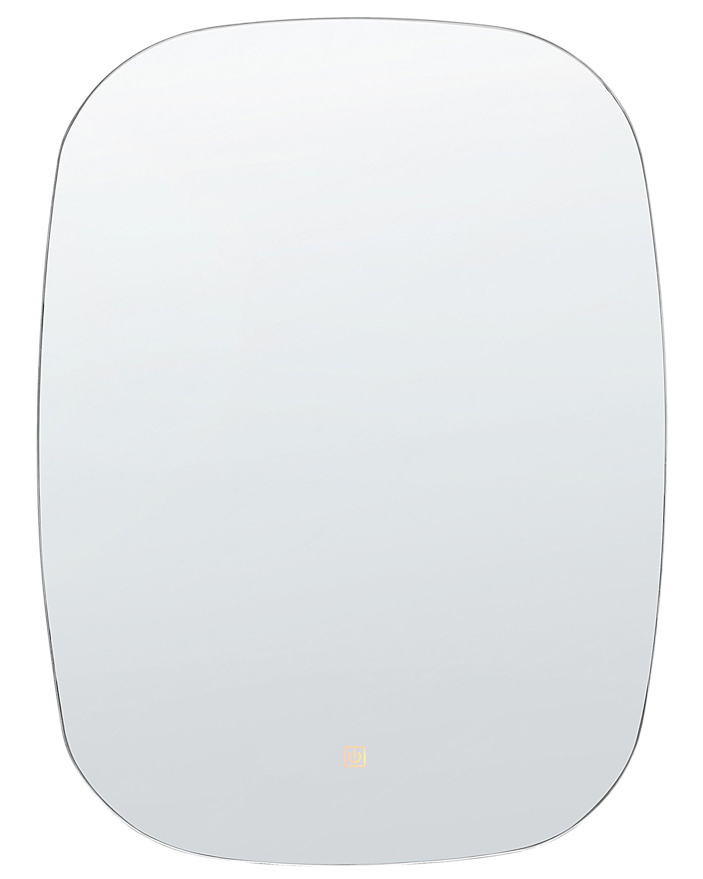 LED badkamerspiegel BERGERAC 58 cm 78 cm Zilver