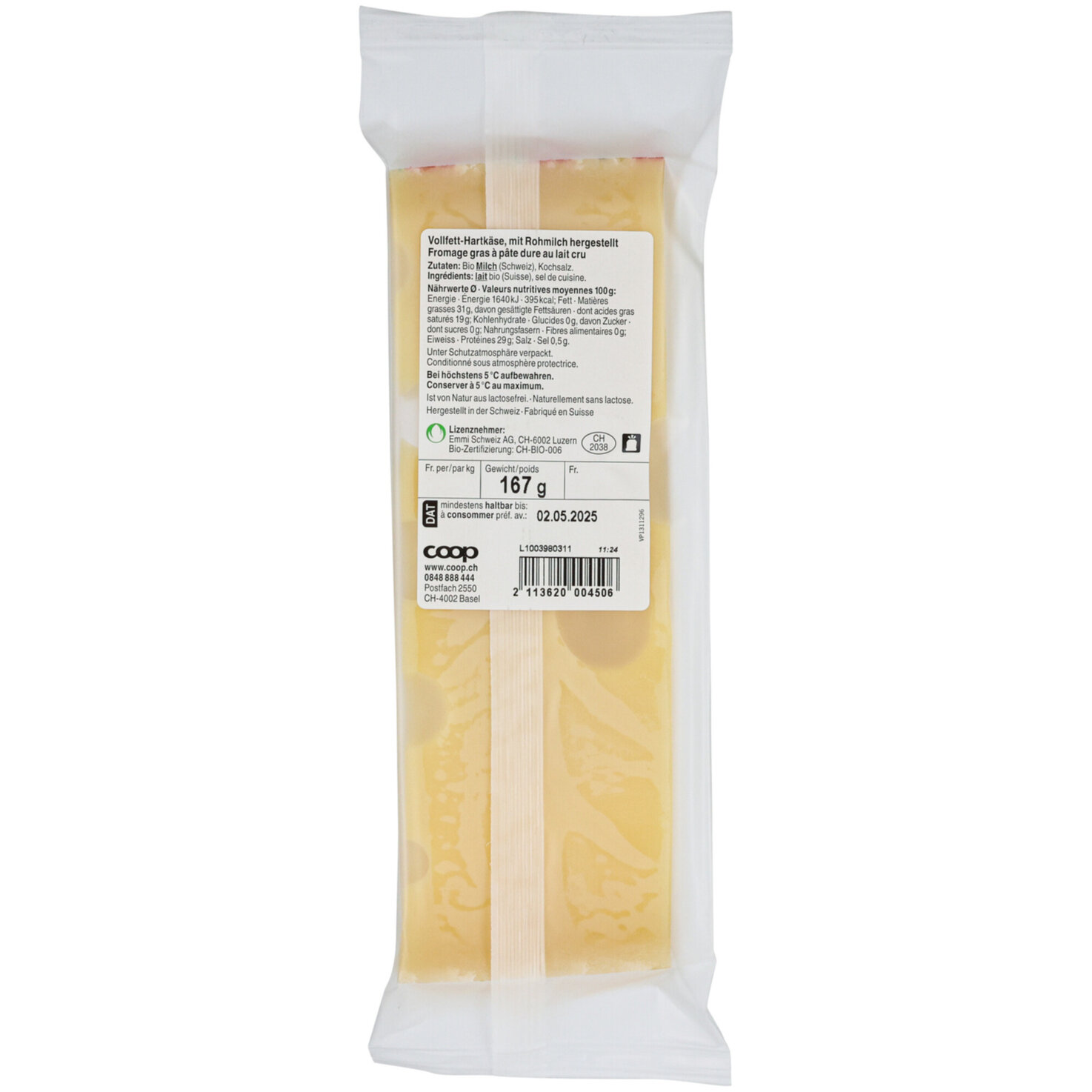 Naturaplan Bio Emmentaler surchoix AOP ca. 170g