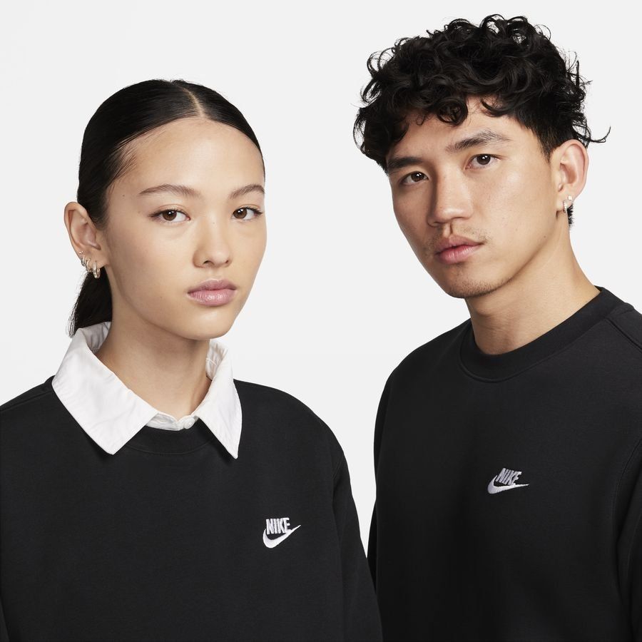 Nike Sweat NSW French Terry Crew - Noir/Blanc