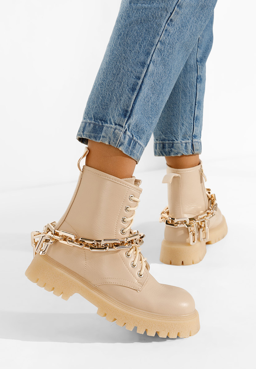 Bottines femme beige Lebrija