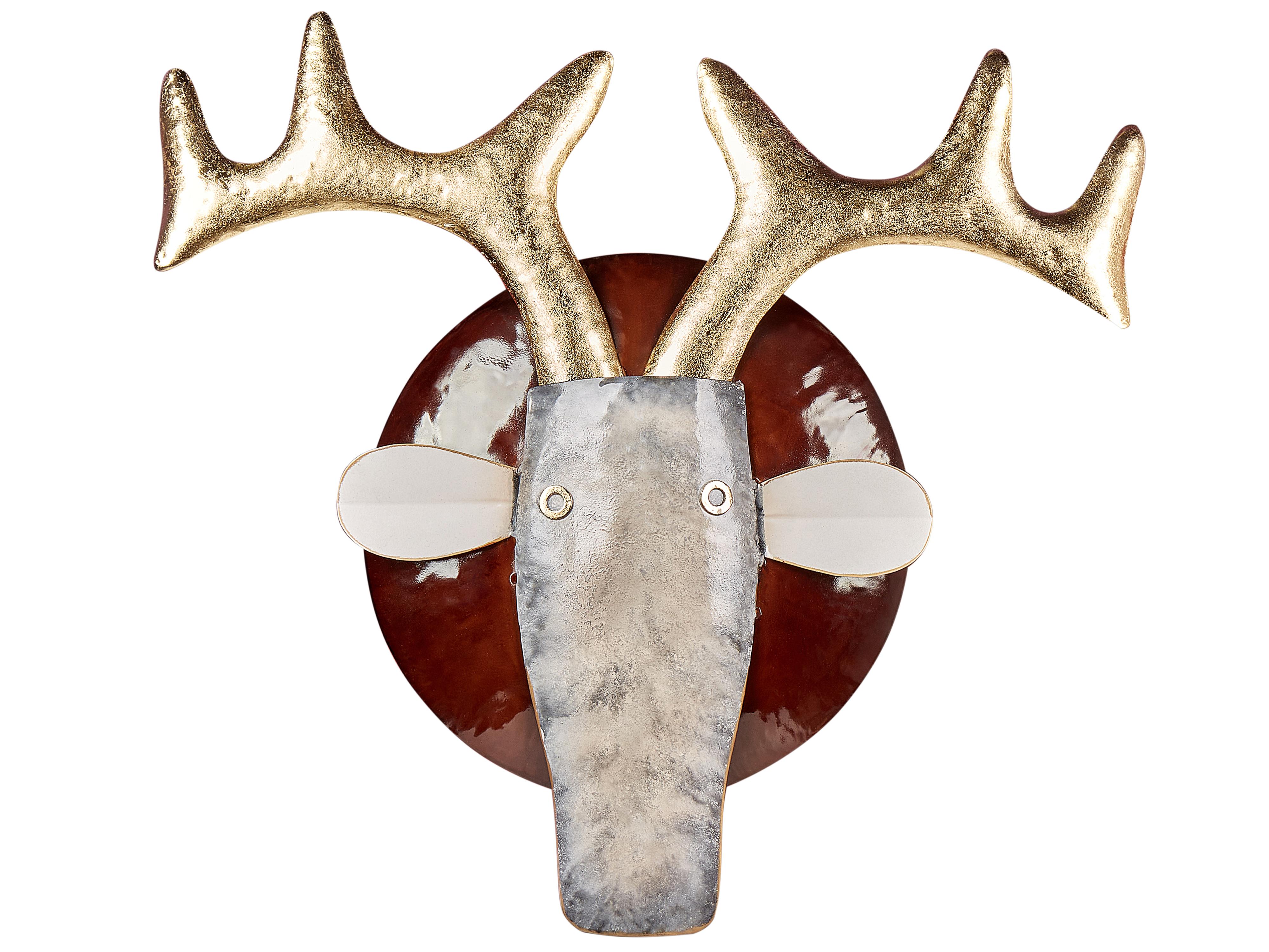 Wanddecoratie Stier FLUORINE Metaal 54 cm Meerkleurig