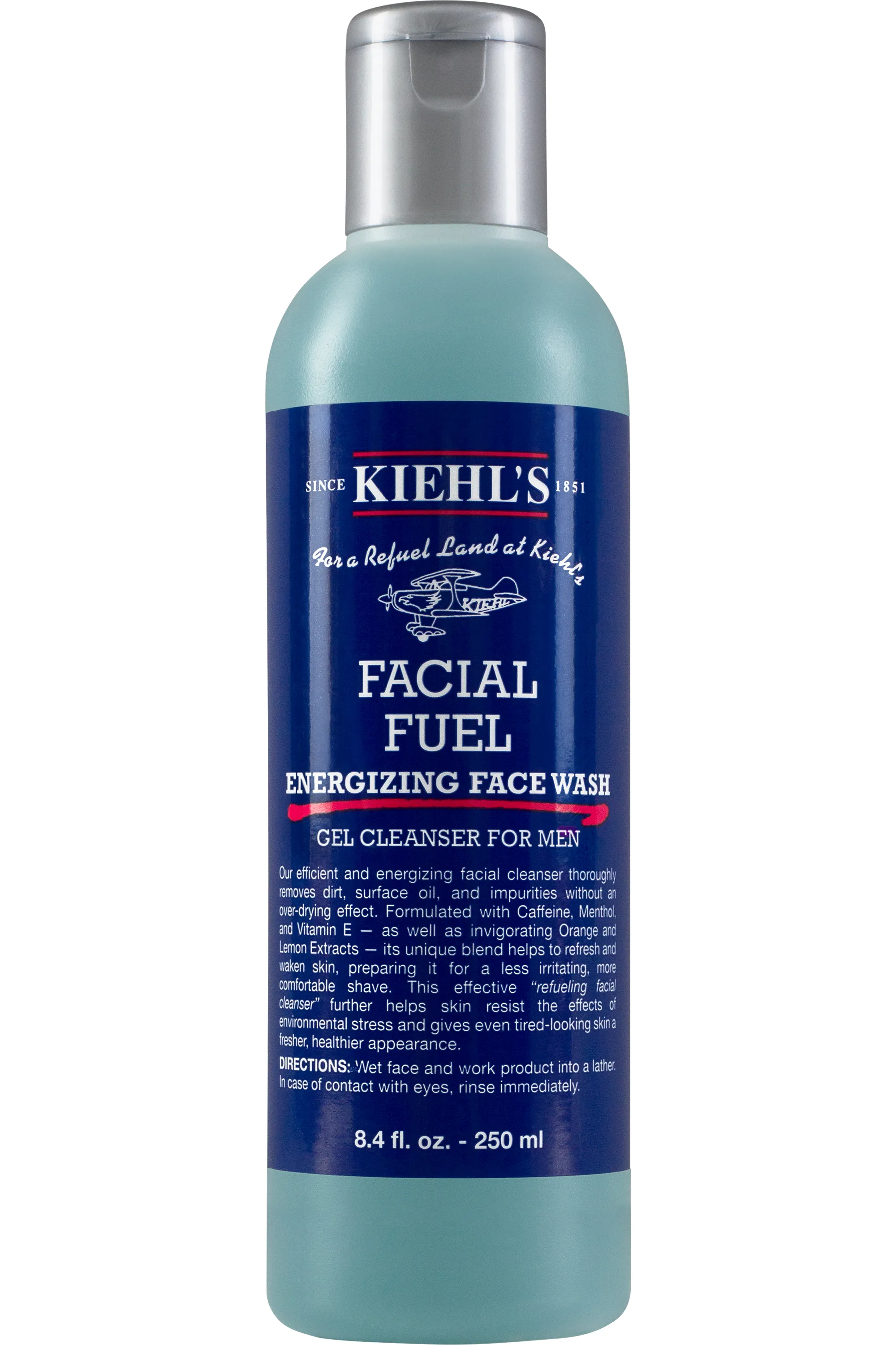 Kiehl's Gel nettoyant visage pour homme Facial Fuel-250 ml