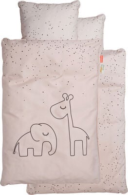 Done by Deer Sengesett Dreamy Dots 130x100, Rosa