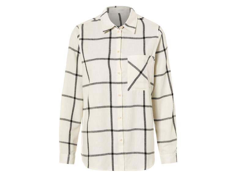 Flanellen dames blouse