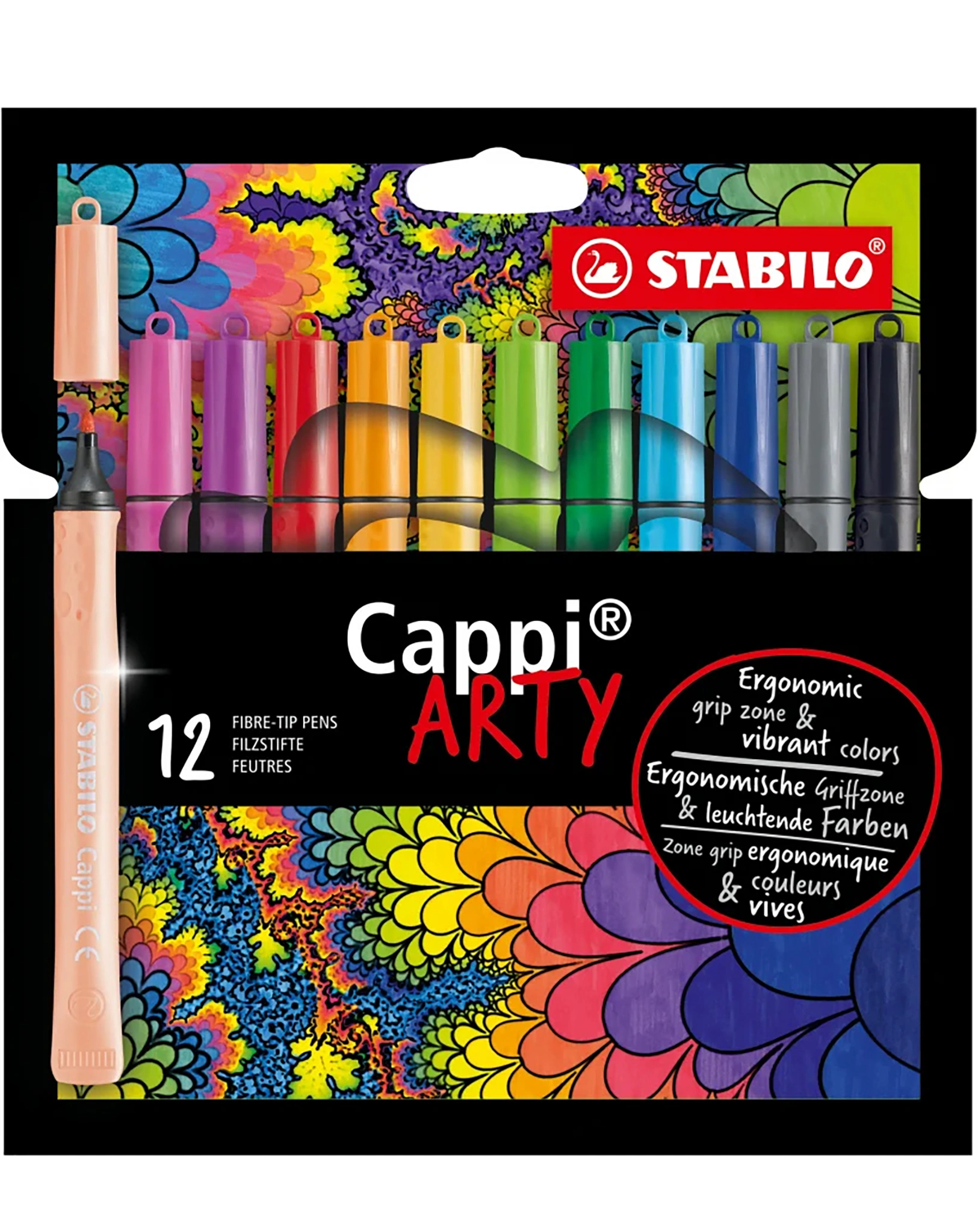 Filzstift STABILO® Cappi ARTY 12er-Pack