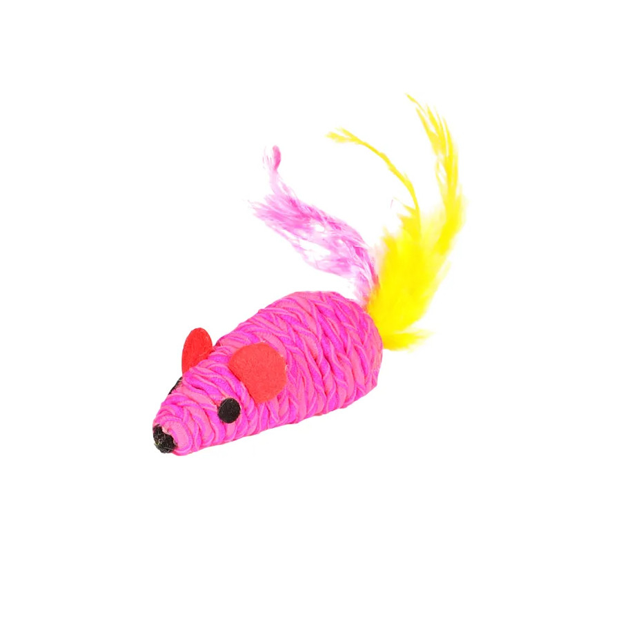 Rato Flamingo Shuka com Penas para Gatos