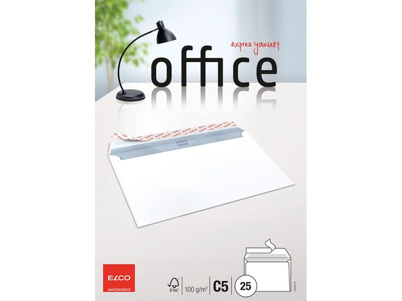 ELCO Couvert Office C5 ohne Fenster, 25 Stück Format C5, 25 Stück