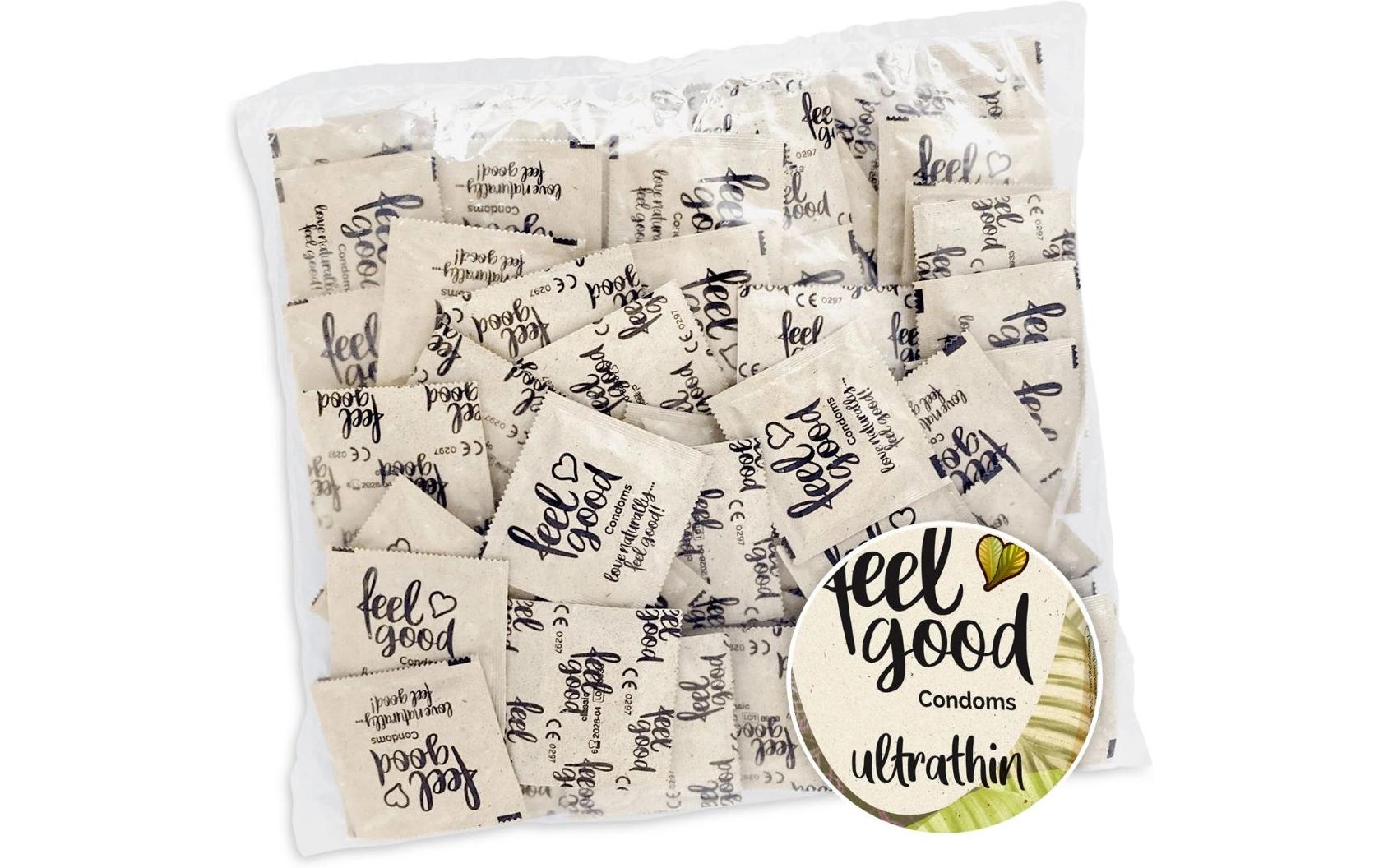 Kondome Ultrathin 100 StückGrosspackung mit veganen, extra dünnen Präservativen
