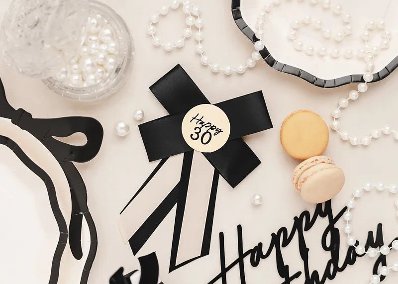 30 Jaar Button Strik 17cm