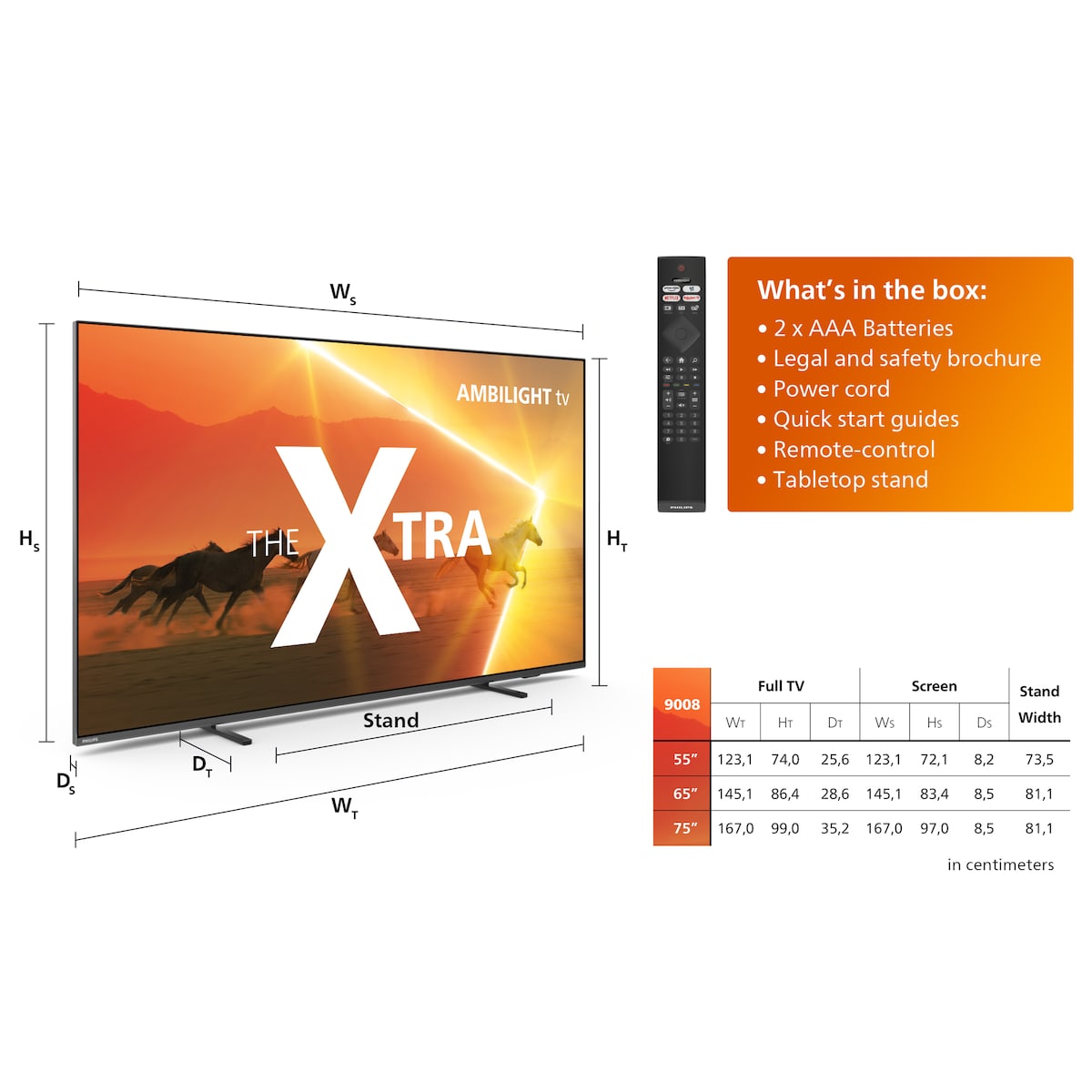 Philips 55” The Xtra PML9008 4K Mini-LED Smart TV (2023)