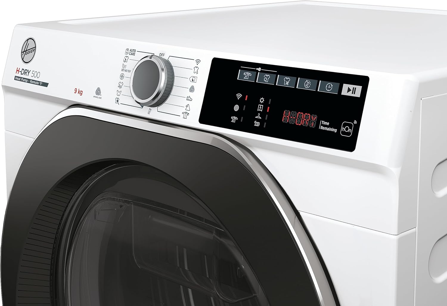 Hoover H-DRY 500 NDE H9A2TSBEXS-S Wärmepumpentrockner I 9 kg I WiFi + Bluetooth I AquaVision I Schuhgestell I Symbolblende