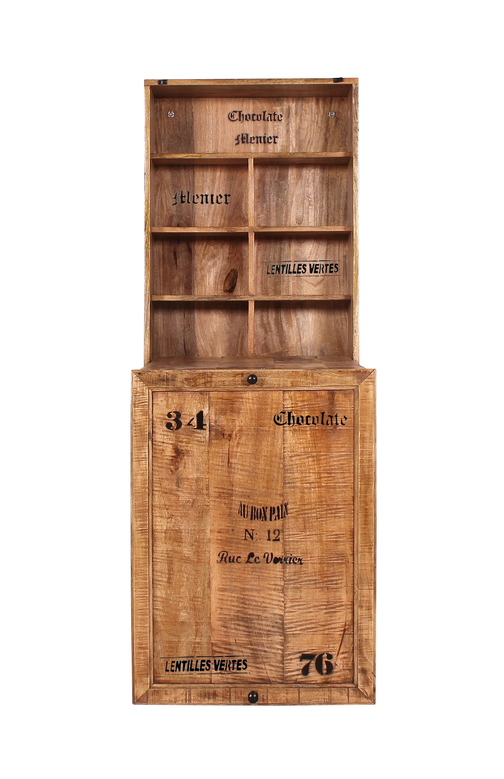 Klapptisch mit 2 Hockern RUSTIC Mangoholz