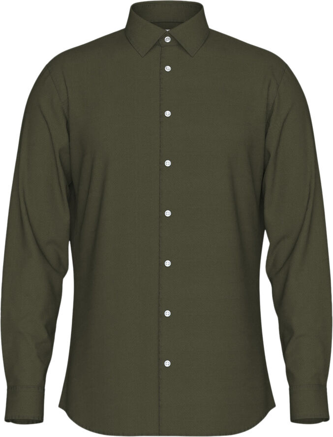 Selected Homme SLHSLIM-PERFORMANCE SHIRT LS NOOS Forest night