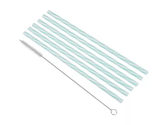 Lot de 6 Pailles & Brosse 