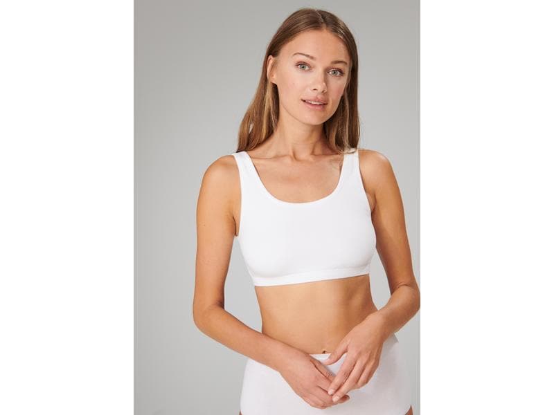 SCHIESSER Bustier Damen 2-er Pack, Weiss, XXL Weisse Bustiers für Damen