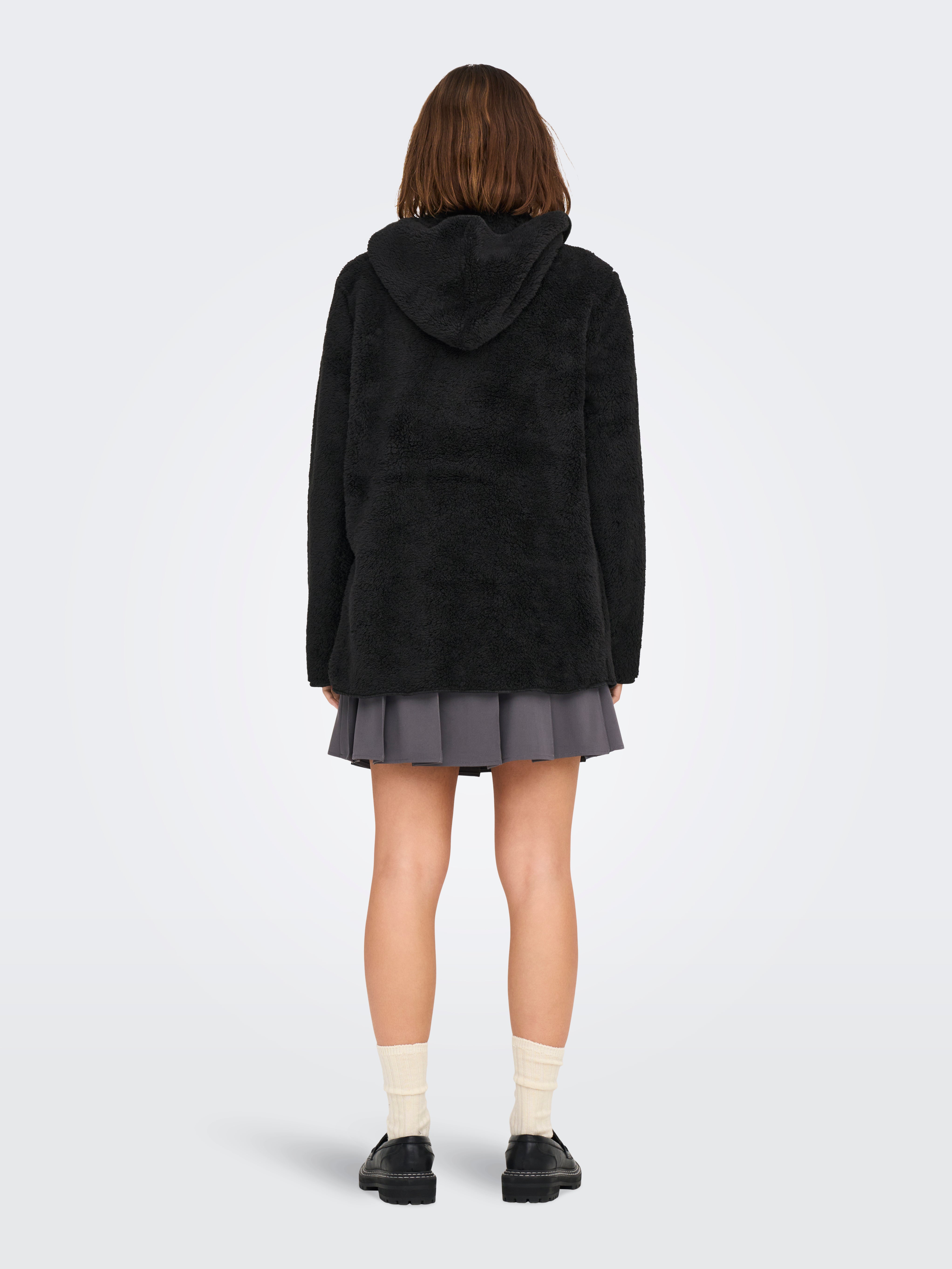 ONLCONTACT Teddyfell Jacke Black