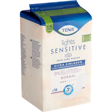 Tena Lights Sensitive Ultra Verbanden Normal 16 Stuks