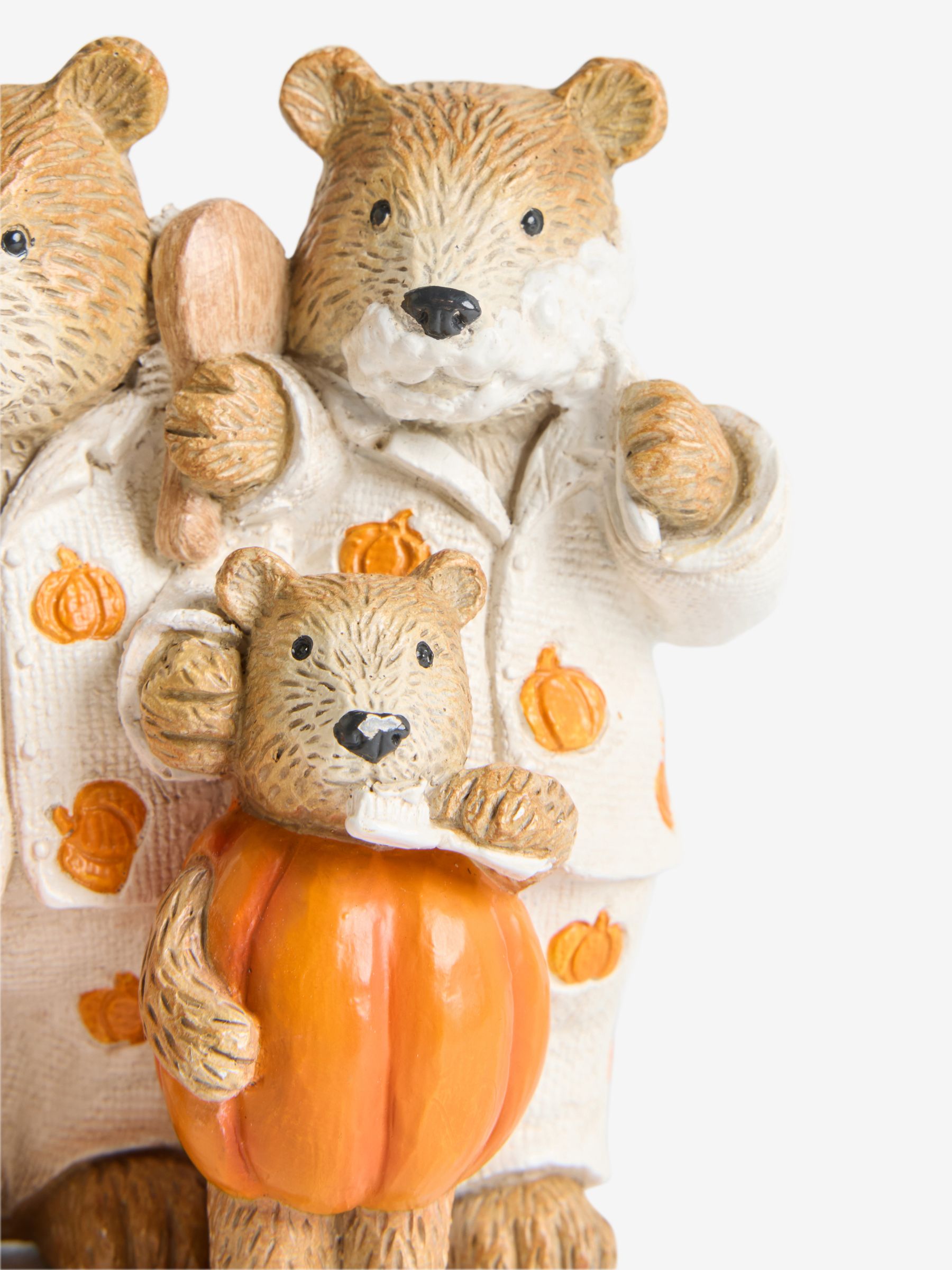 Bertie Bear Familie Pompoen Ornament
