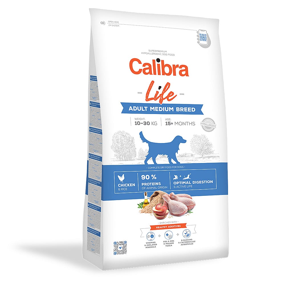 Calibra Hond Life Adult Medium Breed Chicken