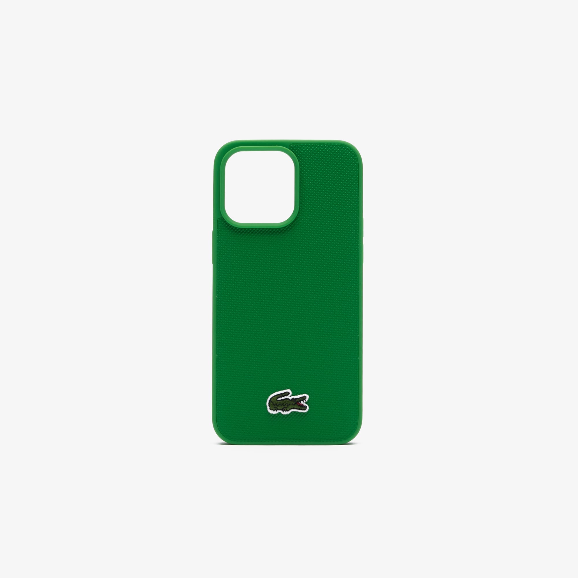 Coque iPhone 15 Pro Max effet petit piqué Coques iPhone - Vert - Lacoste - Unisex