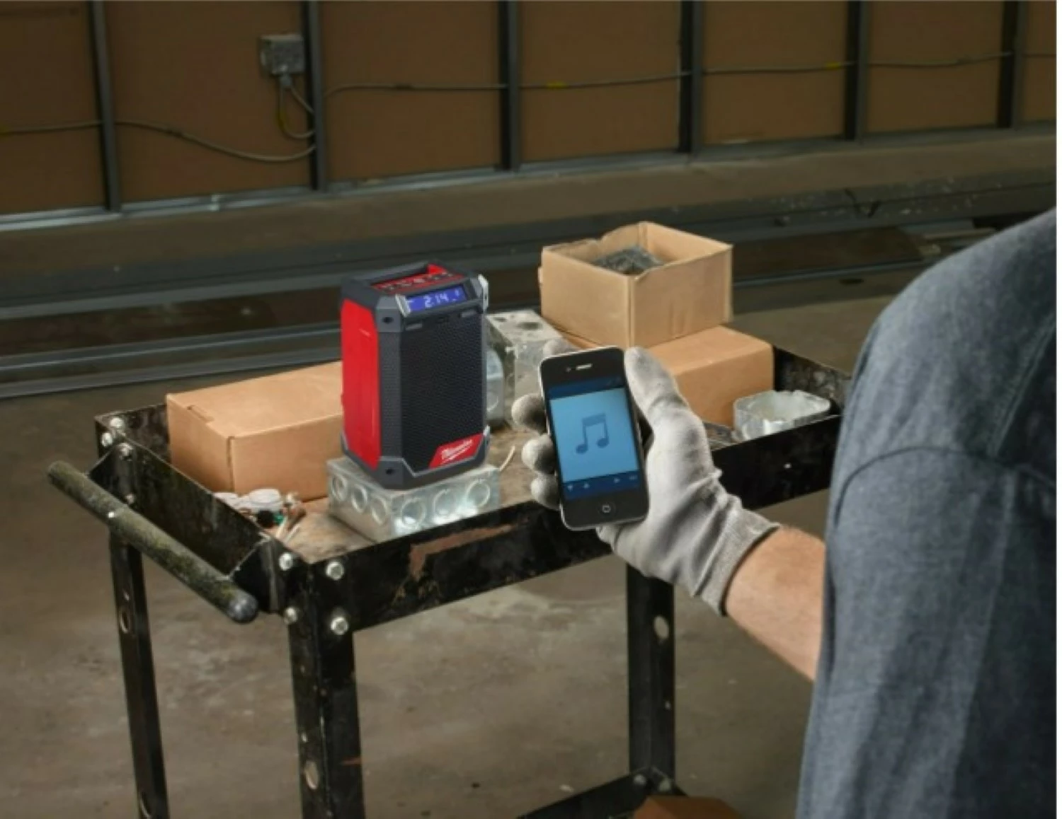 Milwaukee M12 RCDAB -0 12V Li-Ion accu radio - Bluetooth - DAB  / FM / AM