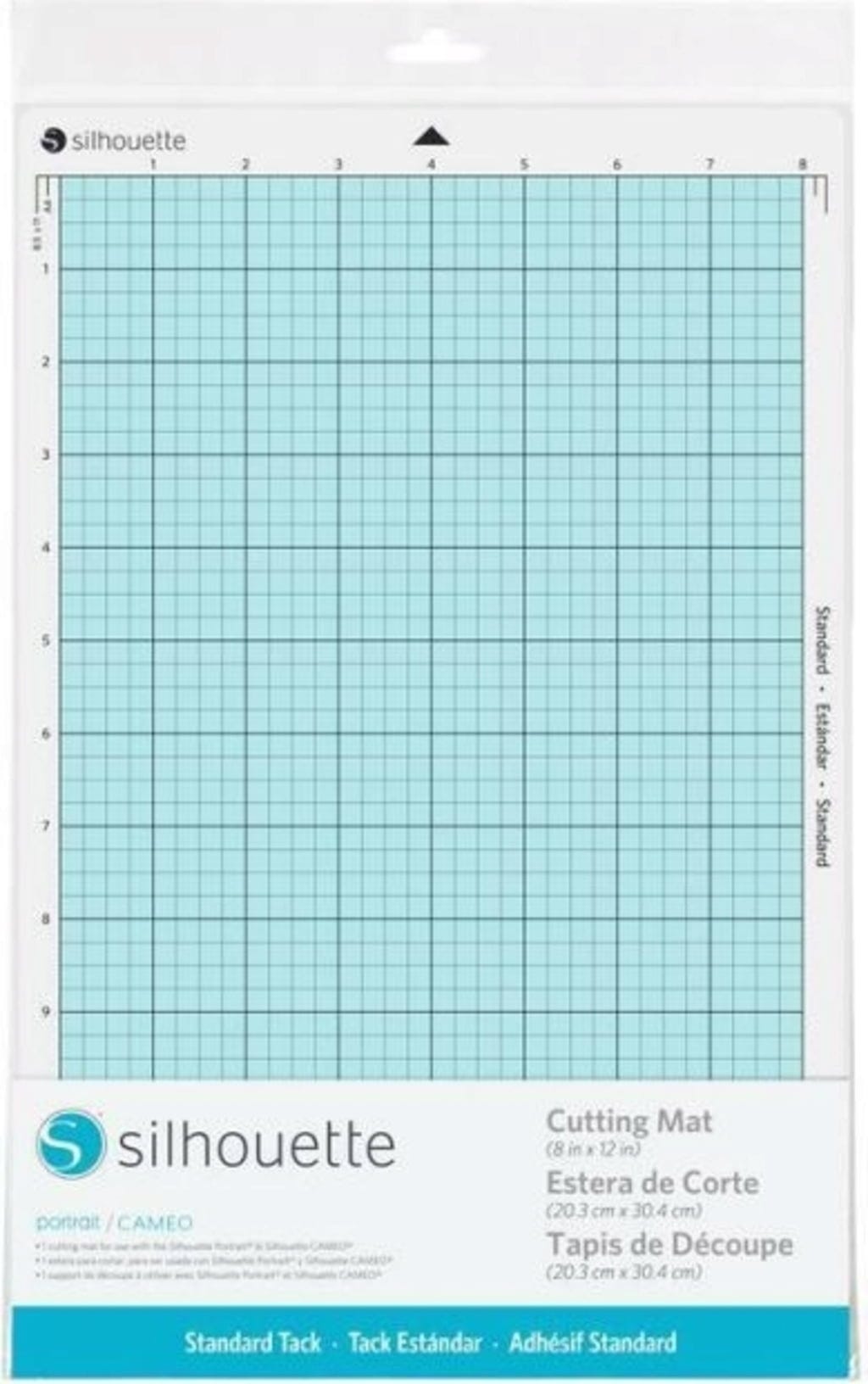 Silhouette  Cutting Mat - 20,3 x 30,4 cm, Standard Tack    Schneidematte für Silhouette Schneideplotter