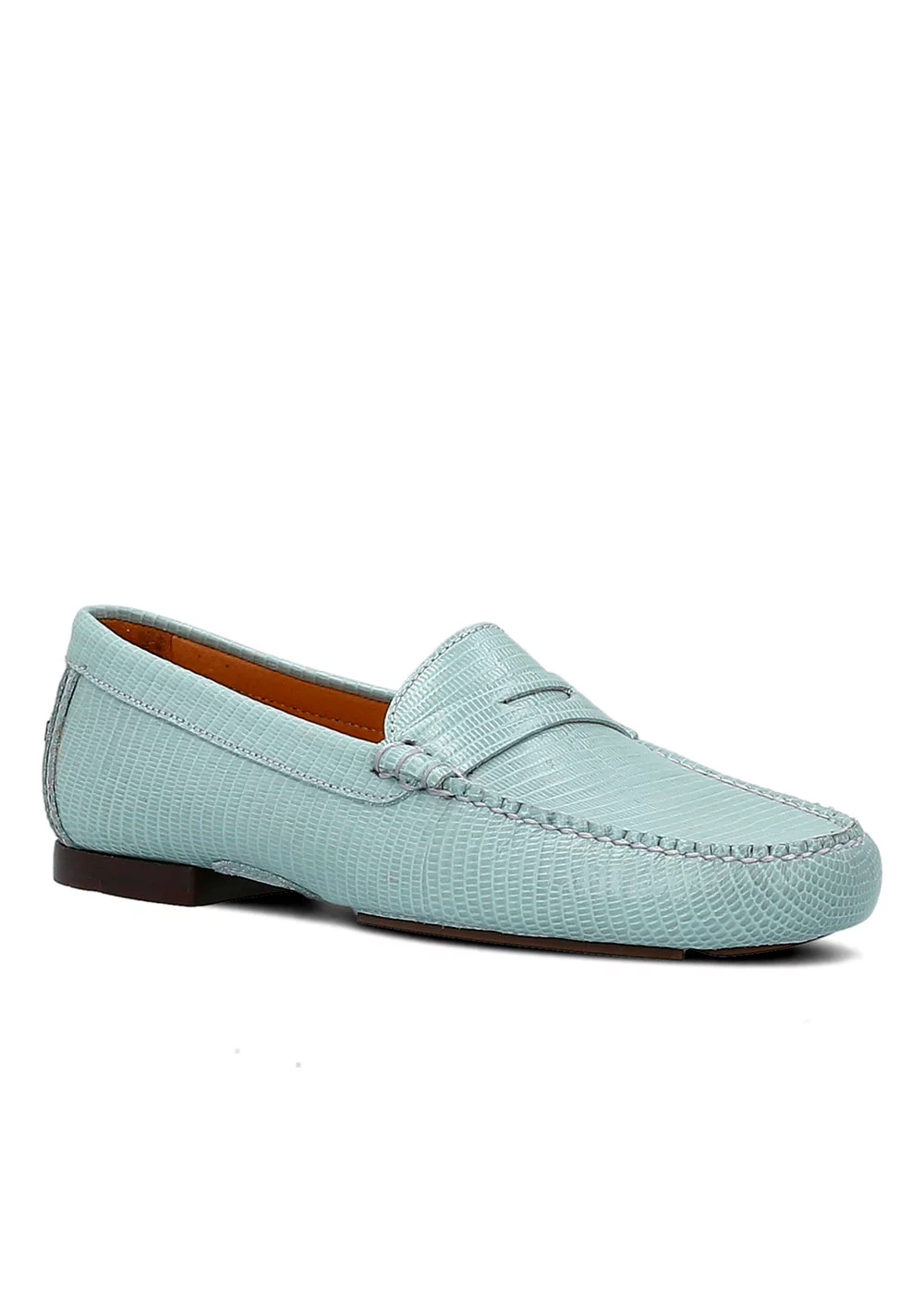 MOCASSIN LIZARD PALE BLUE
