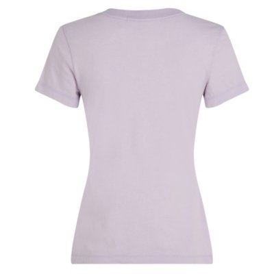 Tee-shirt à manches courtes femme Washed Monologo Slim CALVIN KLEIN