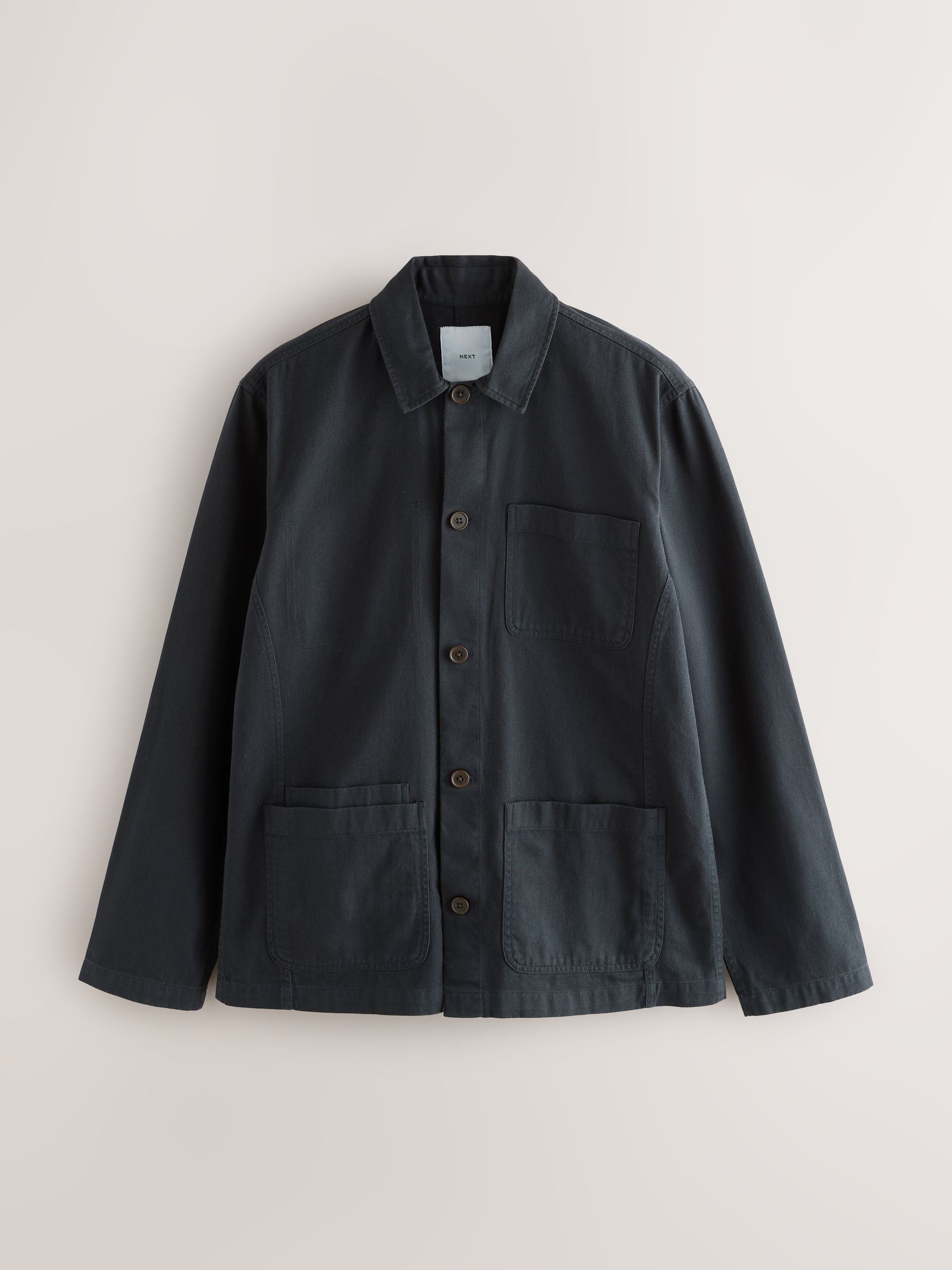 Donkerblauw - Chore Twill Shacket Overshirt