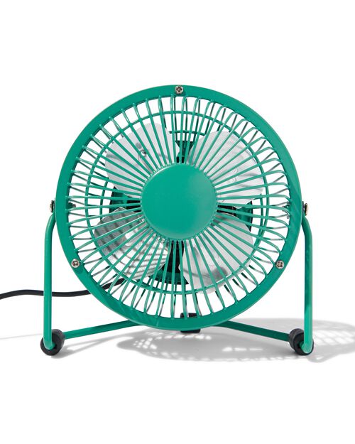 ventilateur de table USB rétro vert Ø10cm