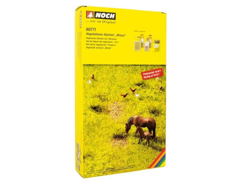 NOCH Vegetations-Startset, Wiese H0 Felder und Wiesen einfach und realistisch gestalten