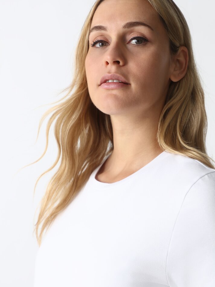 Camiseta de manga curta para gestantes - Branca