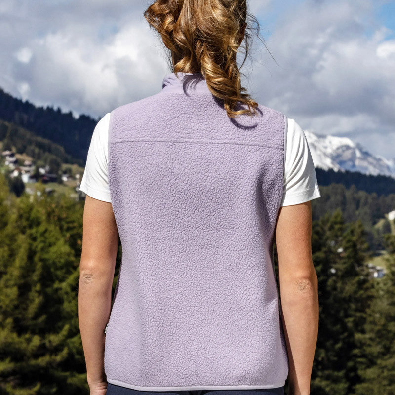 Frauen Fleece Gile Florat lavender aura