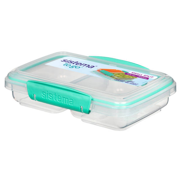 Sistema To Go voorraaddoos met 2 compartimenten Split Minty Teal 350ml (9 ass.)