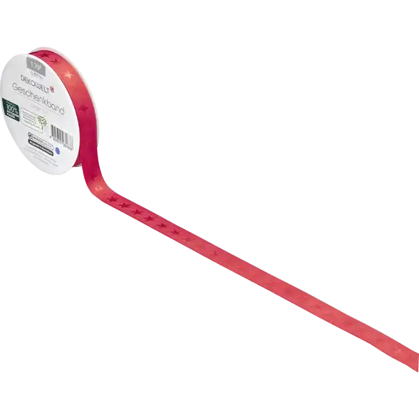 Geschenkband Sterne rot