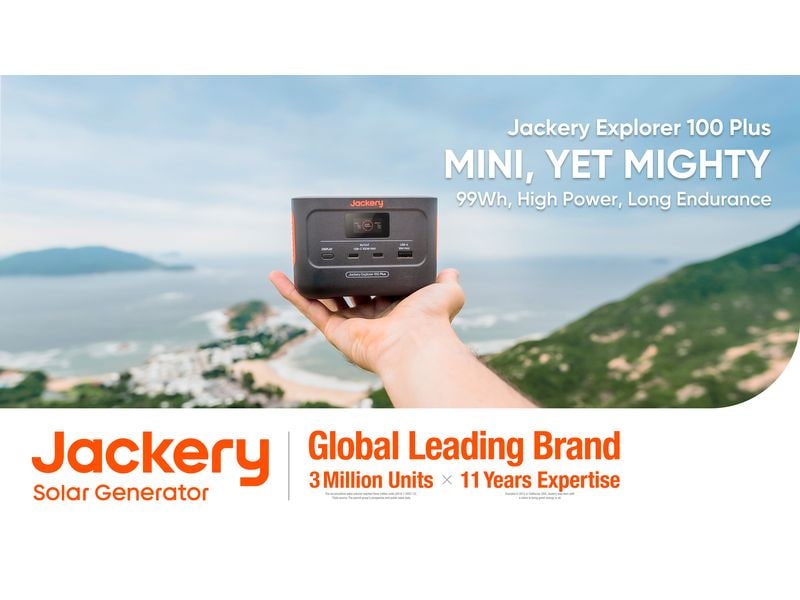Jackery Power Station Explorer 100 Plus 99.2 Wh Tragbare Powerstation zum Aufladen von bis zu 3 Geräten