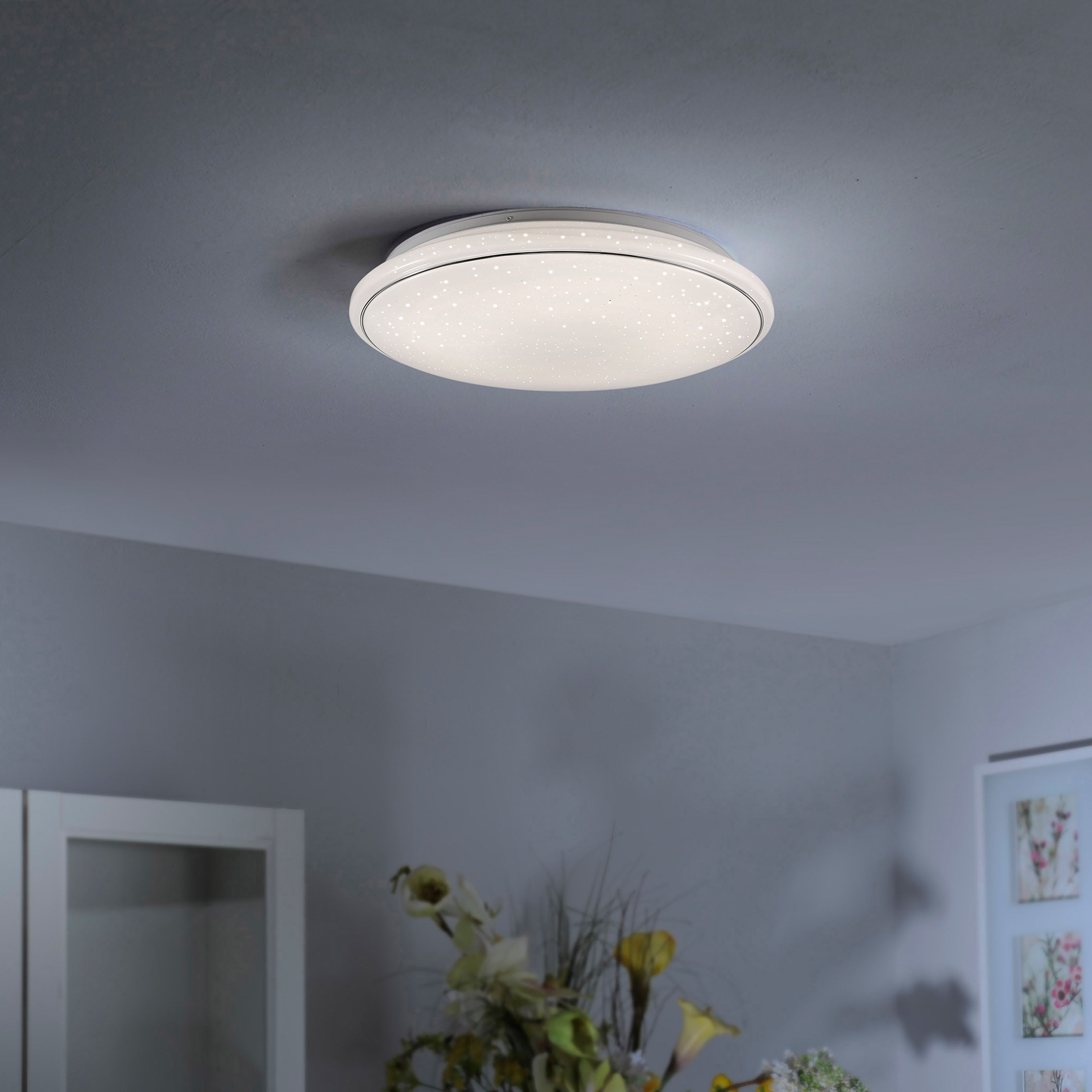 LED-Deckenleuchte - weiß - dimmbar - Ø 59 cm