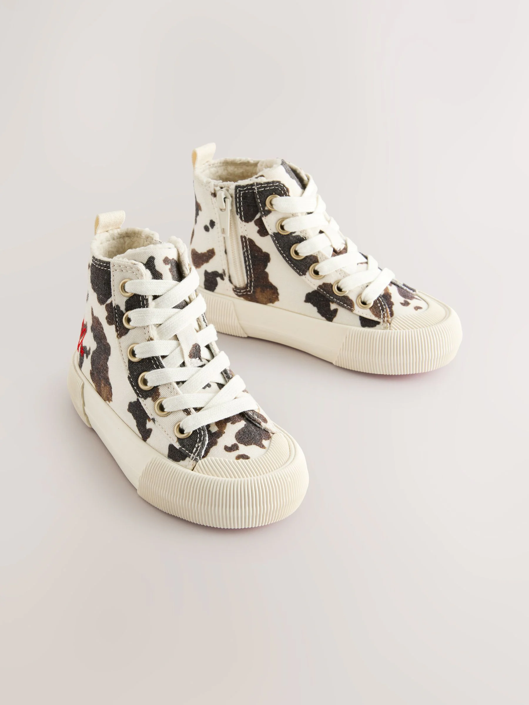 Koeienprint - Hoge sneakers