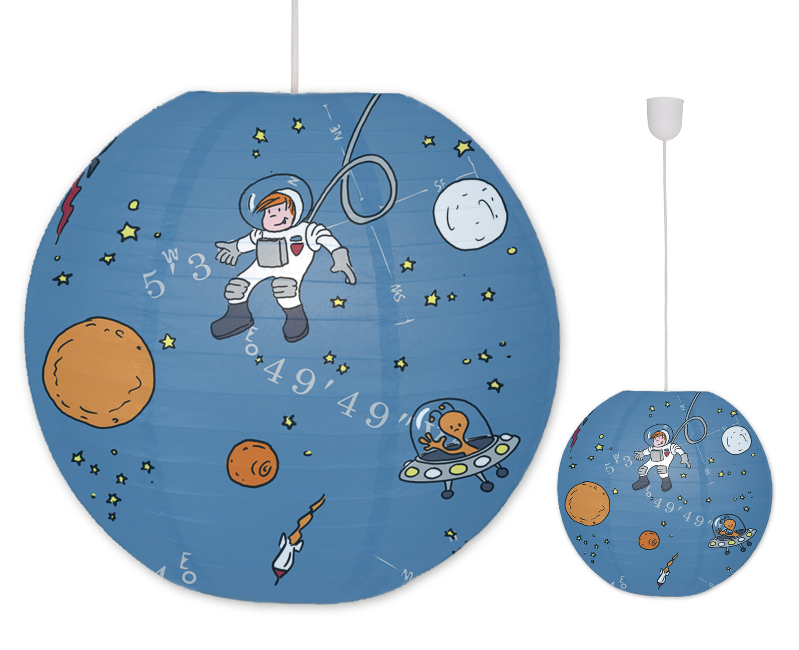 Japanballon Raumfahrt - bunt - Ø 40 cm