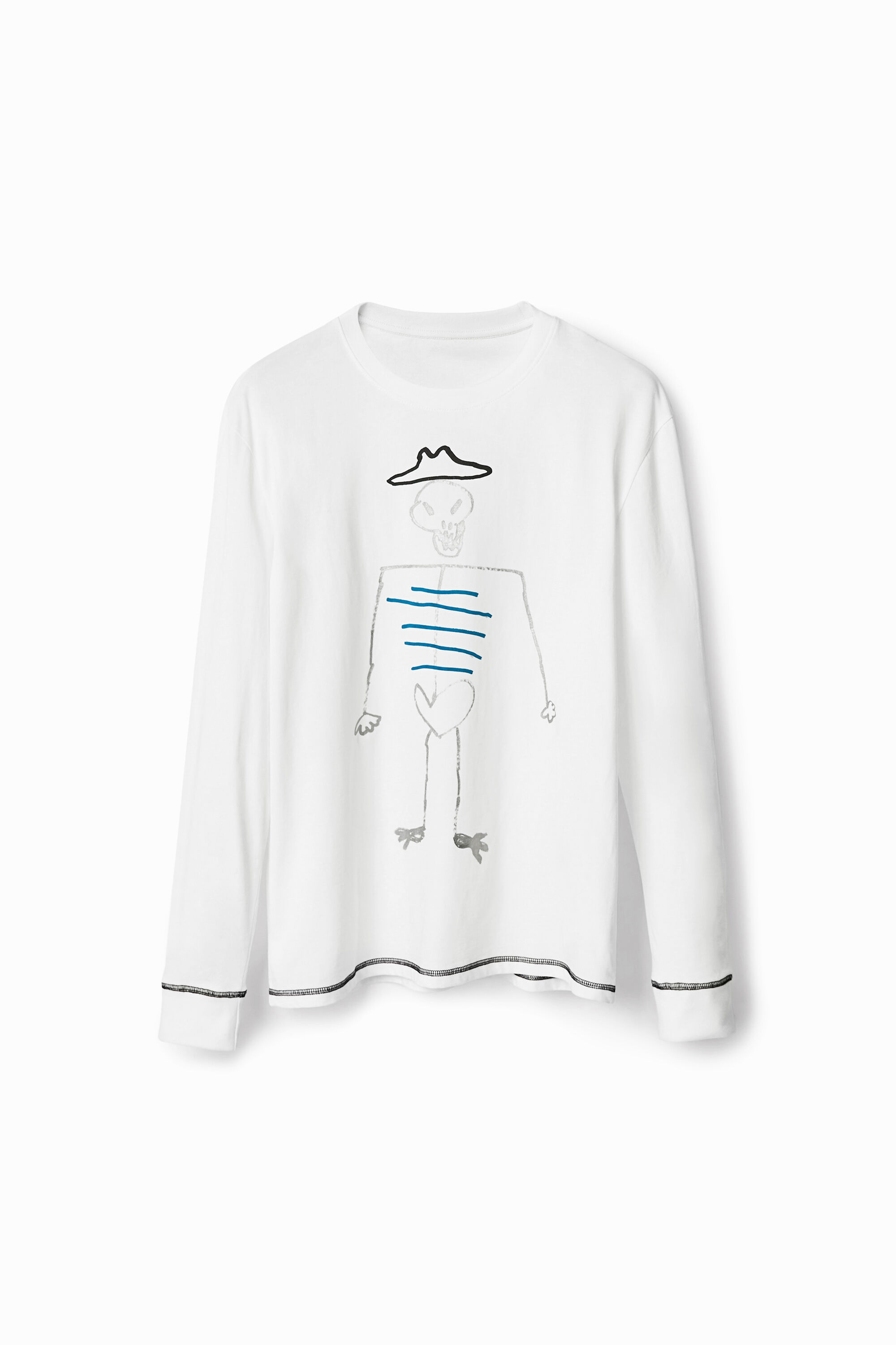 T-shirt oversize manches longues
