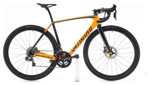 Produit reconditionné · Specialized Tarmac Carbone Di2 11V · Orange / Vélo de route / Specialized | Très bon état