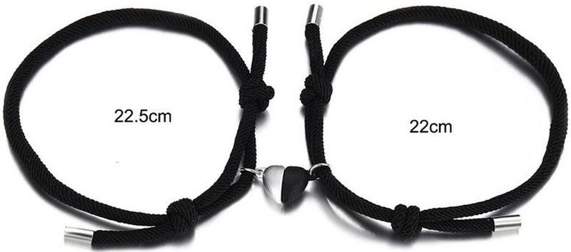 Vriendschapsarmbandjes 'Black or White' - Set van 2 Armbandjes