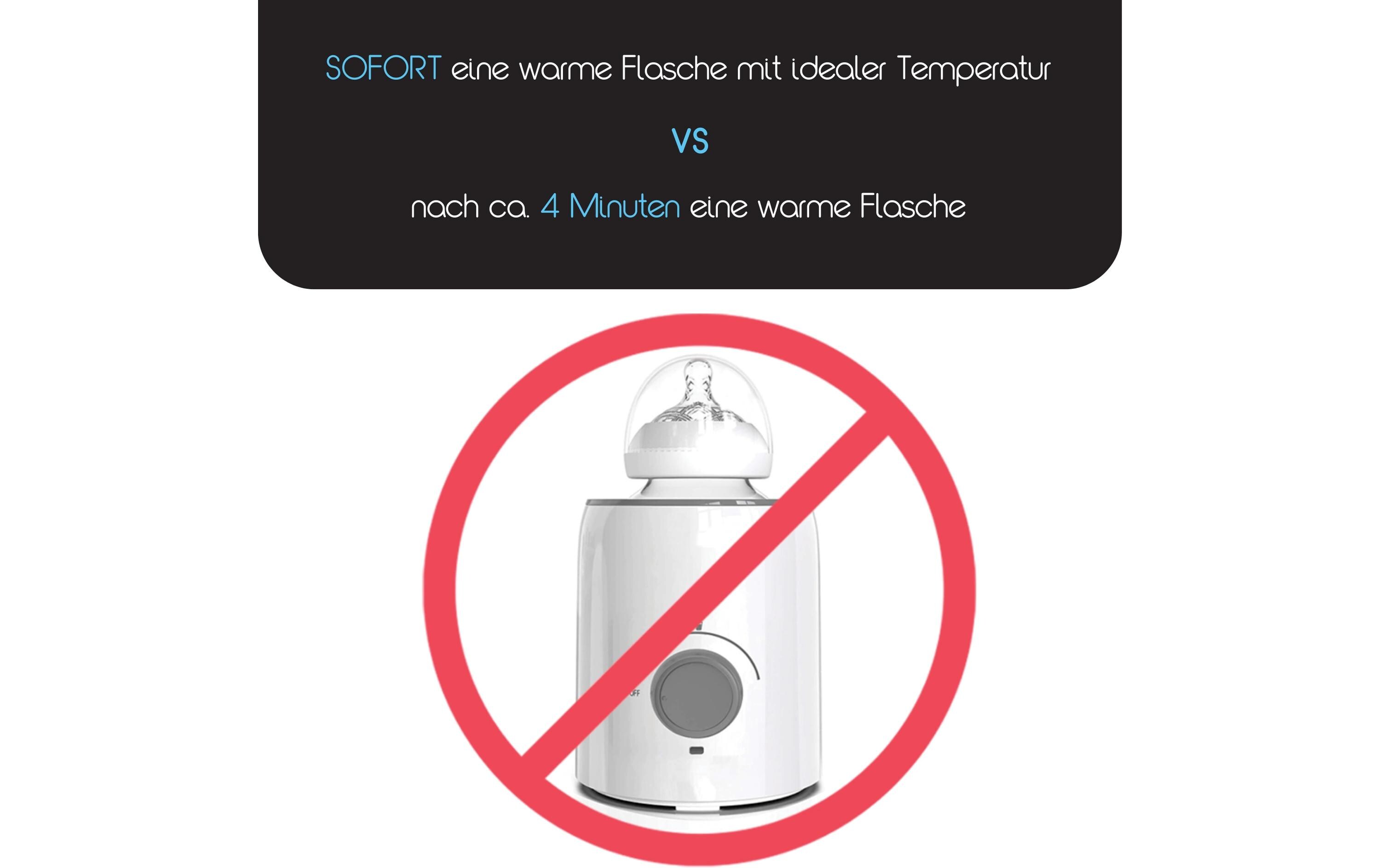 Flaschenwärmer Instant Warmer SchwarzBereitet und liefert auf der Stelle warmes Wasser mit der idealen Temperatur