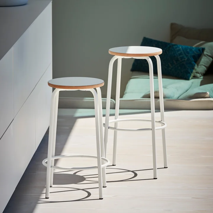 Jan Kurtz - Paris Barhocker H 75 cm, weiss