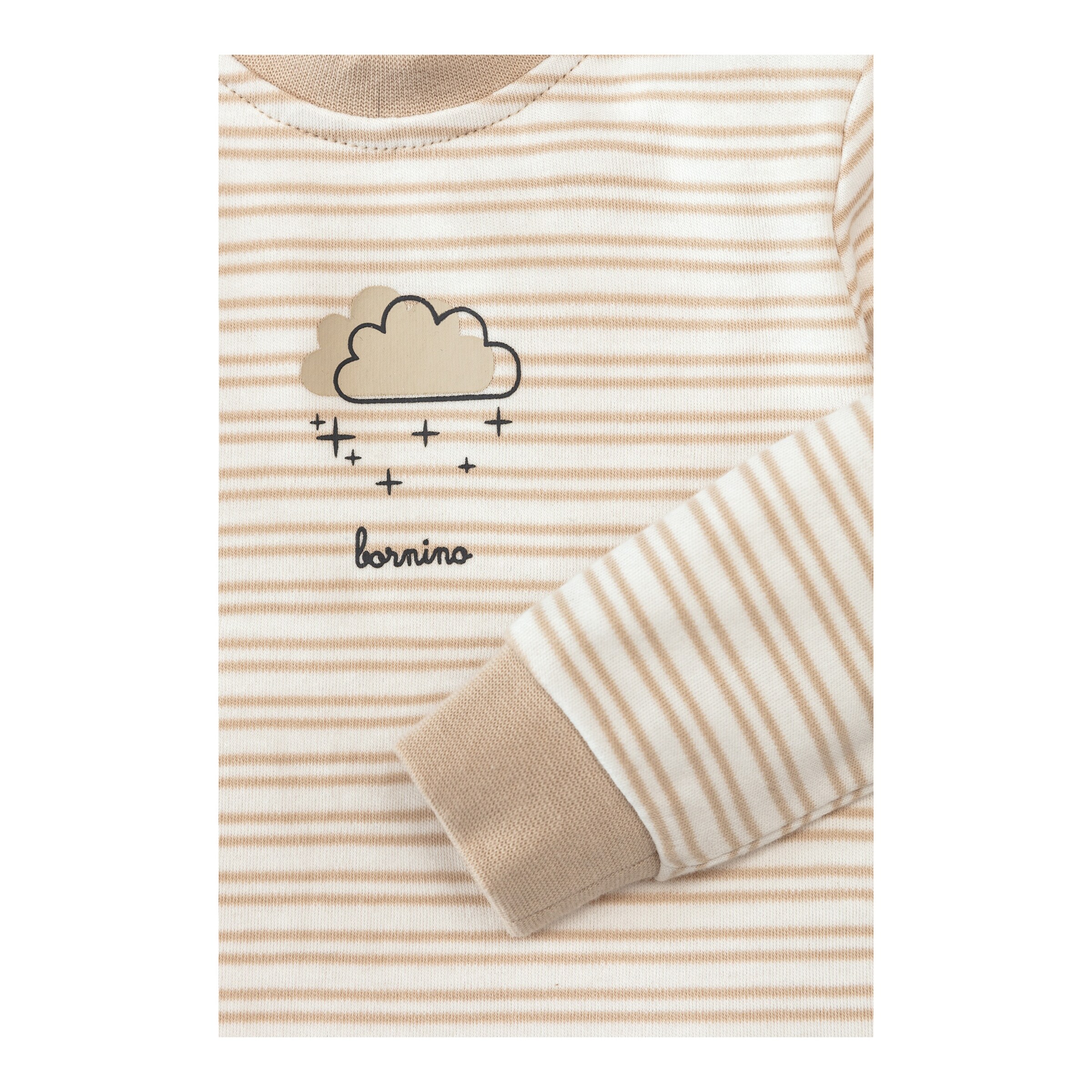 Bornino - Lieblinge Schlafanzug lang Wolke beige/weiß